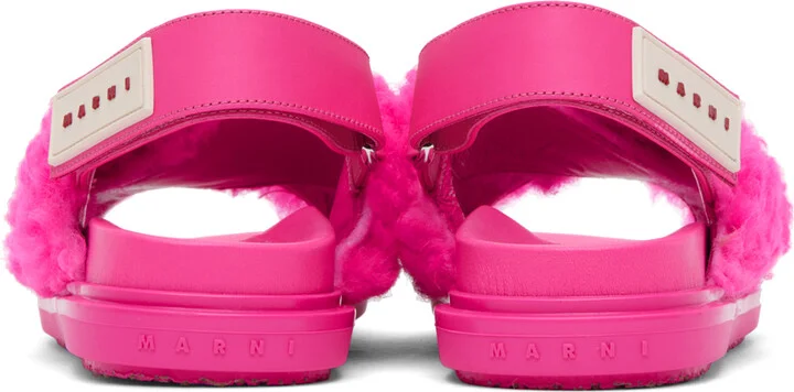 Marni Pink Fussbett Sandals - Image 2