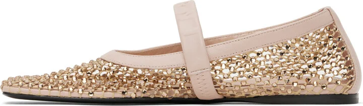 Marni Pink Mesh Mary Jane Ballerina Flats - Image 3