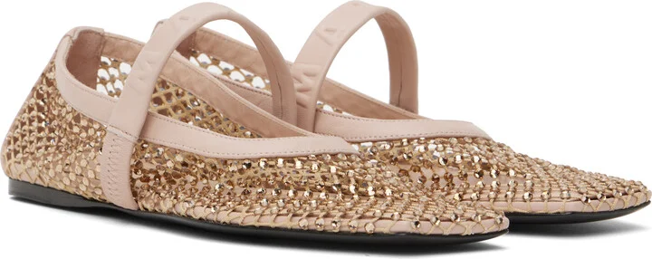 Marni Pink Mesh Mary Jane Ballerina Flats - Image 4