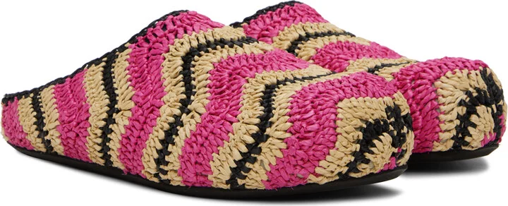 Marni Pink No Vacancy Inn Edition Fussbett Loafers - Image 4