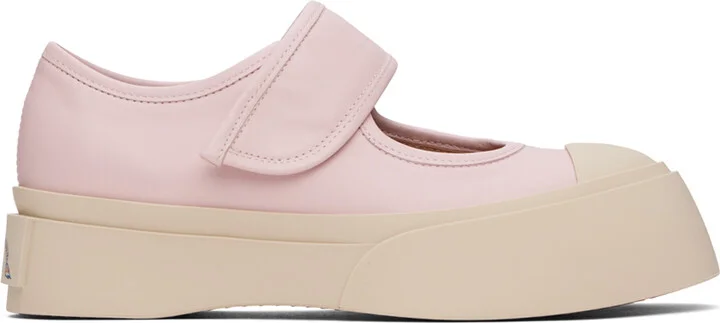 Marni Pink Pablo Mary Jane Ballerina Flats