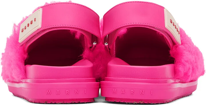 Marni Pink Sabot Strap Loafers - Image 2