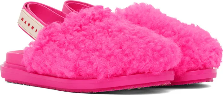 Marni Pink Sabot Strap Loafers - Image 4