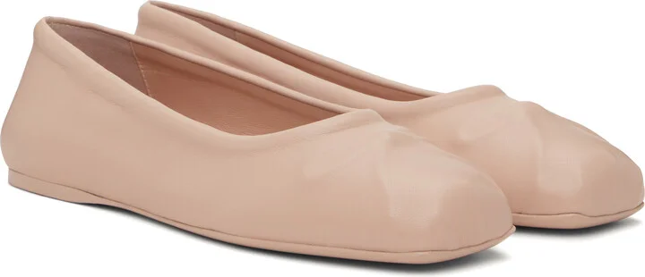 Marni Pink Seamless Little Bow Ballerina Flats - Image 4