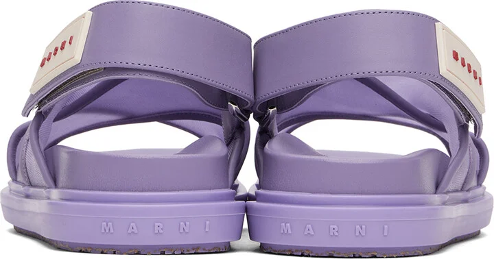 Marni Purple Fussbett Sandals - Image 2