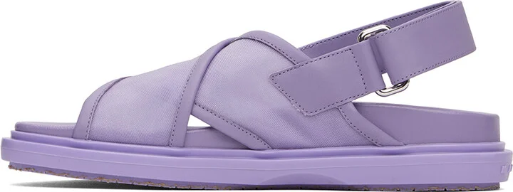 Marni Purple Fussbett Sandals - Image 3