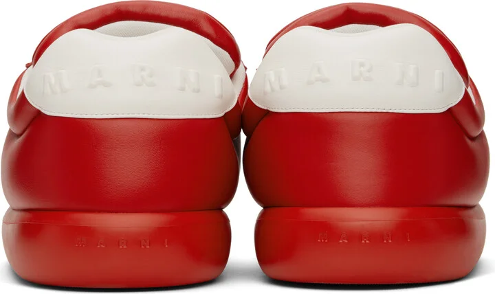 Marni Red Leather BigFoot 2.0 Sneakers - Image 2