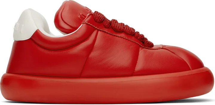 Marni Red Leather BigFoot 2.0 Sneakers