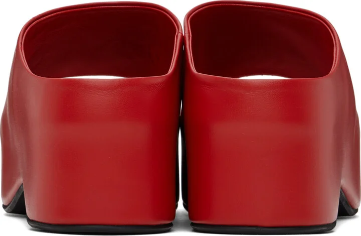 Marni Red Platform Heeled Sandals - Image 2
