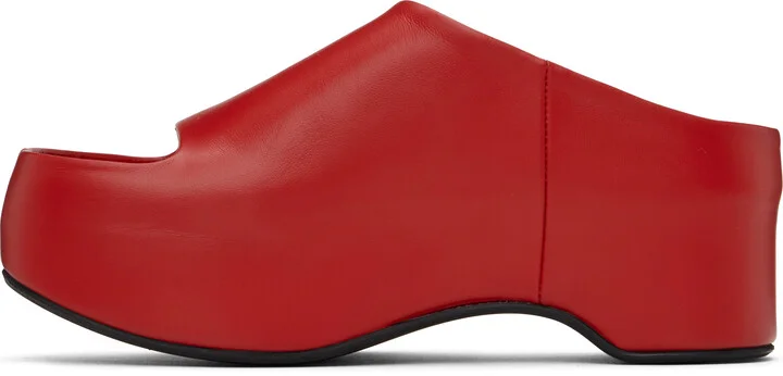 Marni Red Platform Heeled Sandals - Image 3