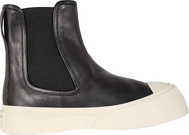 Marni Round Toe Chelsea Boots