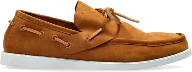 Marni Round-Toe Lace-Up Loafers
