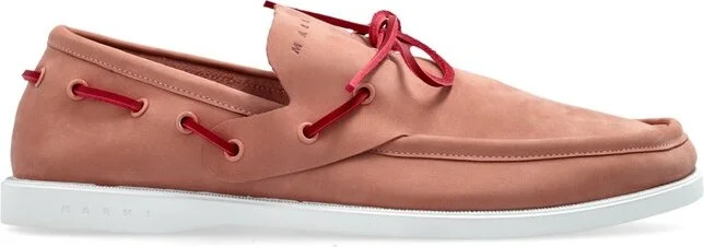 Marni Round-Toe Lace-Up Loafers