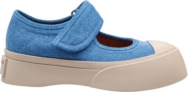 Marni Round Toe Mary Jane Shoes