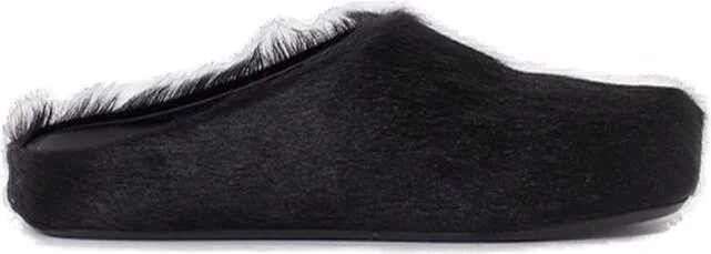 Marni Round Toe Slip-On Slippers