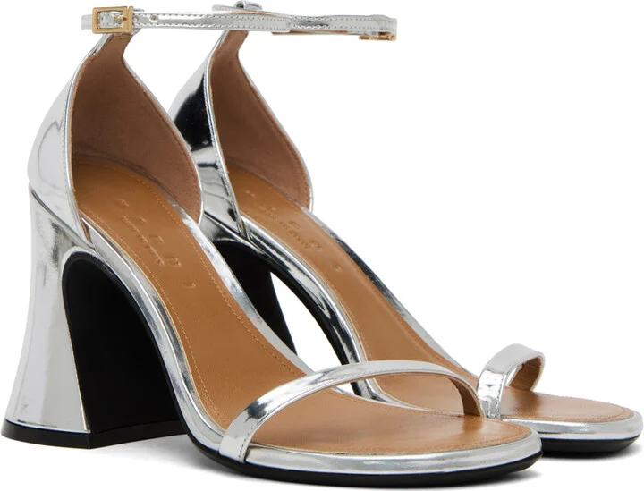 Marni Silver Block Heel Sandals - Image 4