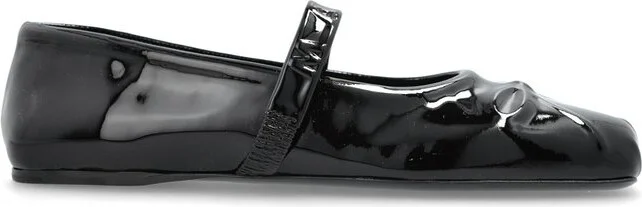 Marni Square-Toe Mary Jane Ballet Flats