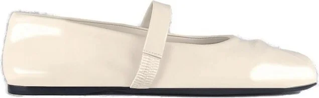 Marni Square-Toe Mary Jane Ballet Flats