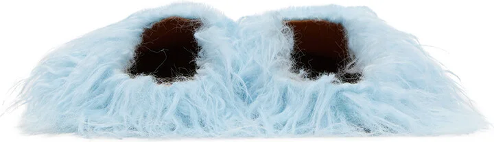 Marni SSENSE Exclusive Blue Fussbett Sabot Loafers - Image 2