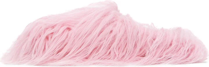 Marni SSENSE Exclusive Pink Fussbett Sabot Loafers - Image 3