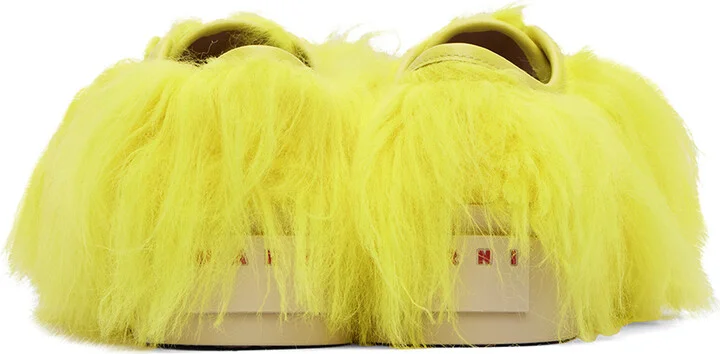 Marni SSENSE Exclusive Yellow Pablo Sneakers - Image 2