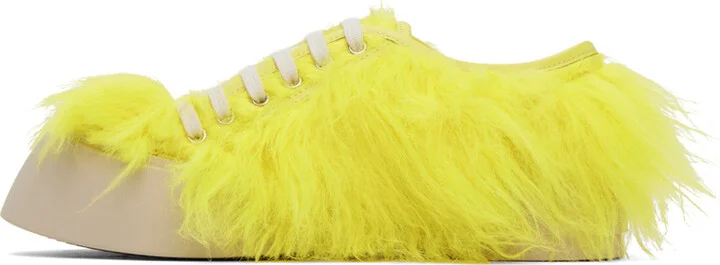 Marni SSENSE Exclusive Yellow Pablo Sneakers - Image 3