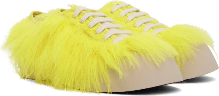 Marni SSENSE Exclusive Yellow Pablo Sneakers - Image 4