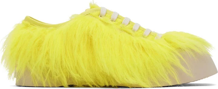 Marni SSENSE Exclusive Yellow Pablo Sneakers