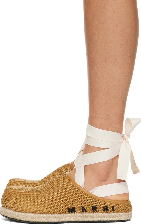 Marni Tan Fussbett Sabot Slides - Image 3