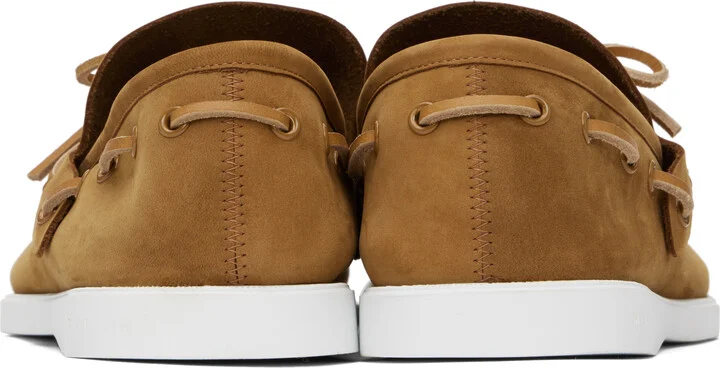 Marni Tan Nubuck Boat Shoes - Image 2