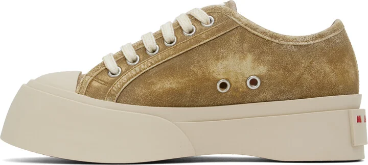 Marni Tan Pablo Low-Top Lace-Up Sneakers - Image 3