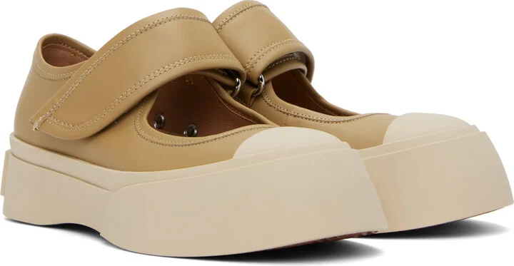 Marni Tan Pablo Mary Jane Ballerina Flats - Image 4