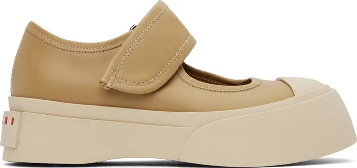 Marni Tan Pablo Mary Jane Ballerina Flats