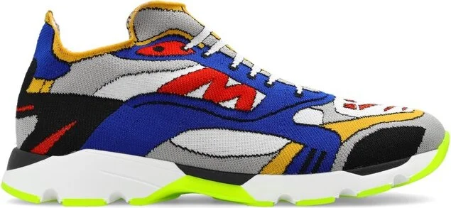 Marni Trompe L'oeil-Printed Round-Toe Sneakers