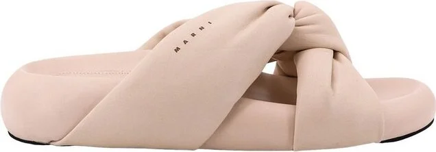 Marni Twist Detailed Slip-On Sandals