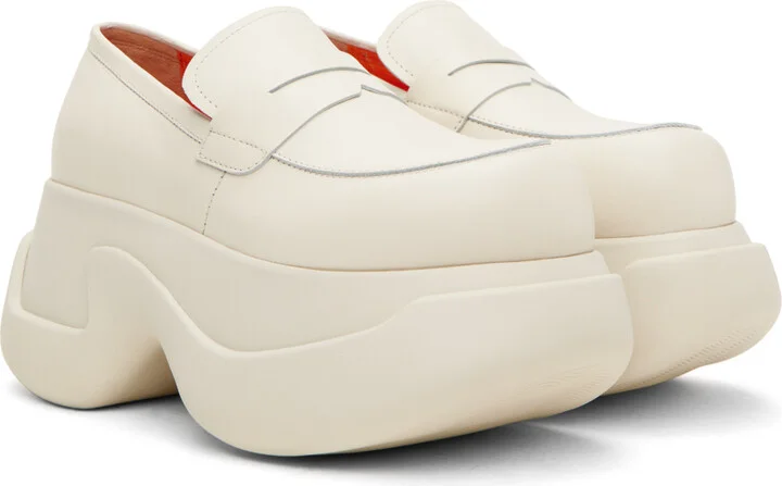 Marni White Chunky Loafers - Image 4