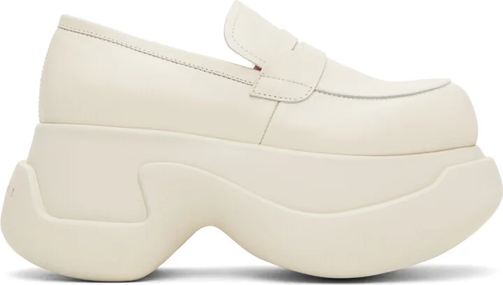 Marni White Chunky Loafers