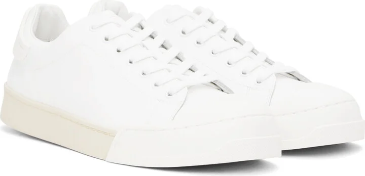 Marni White Dada Bumper Sneakers - Image 4