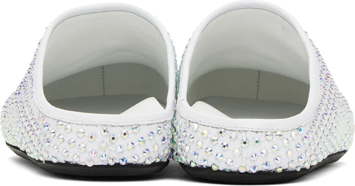 Marni White Fussbett Sabot Slippers - Image 2