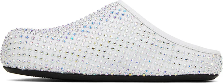 Marni White Fussbett Sabot Slippers - Image 3