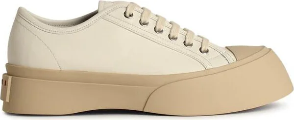 Marni White Leather Sneakers