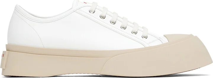 Marni White Nappa Leather Pablo Sneakers