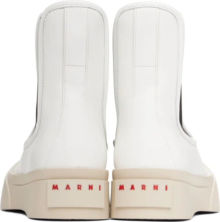 Marni White Pablo Chelsea Boots - Image 2