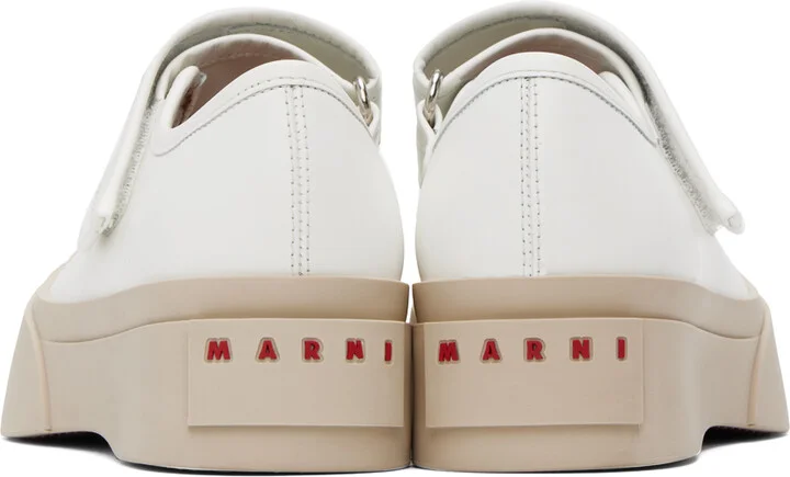 Marni White Pablo Mary Jane Ballerina Flats - Image 2