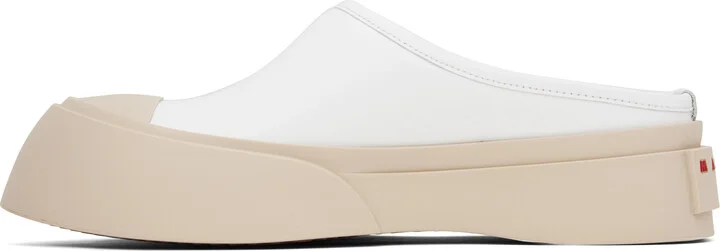 Marni White Pablo Sabot Slip-on Loafers - Image 3
