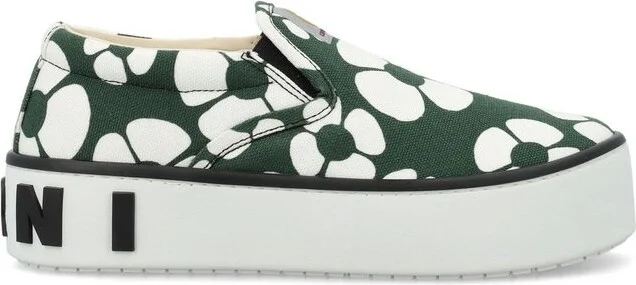 Marni X Carhartt Floral Printed Sneakers