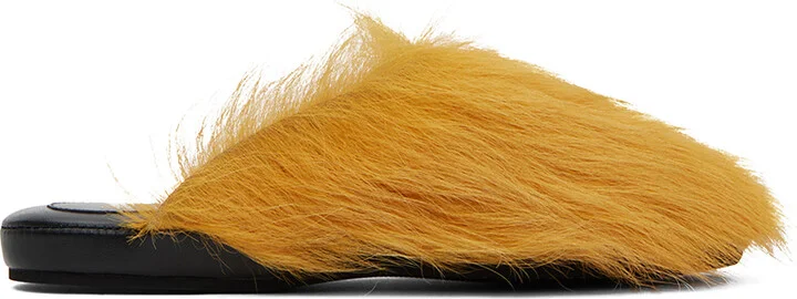 Marni Yellow Fussbett Sabot Slippers