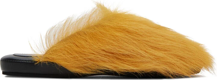 Marni Yellow Fussbett Sabot Slippers