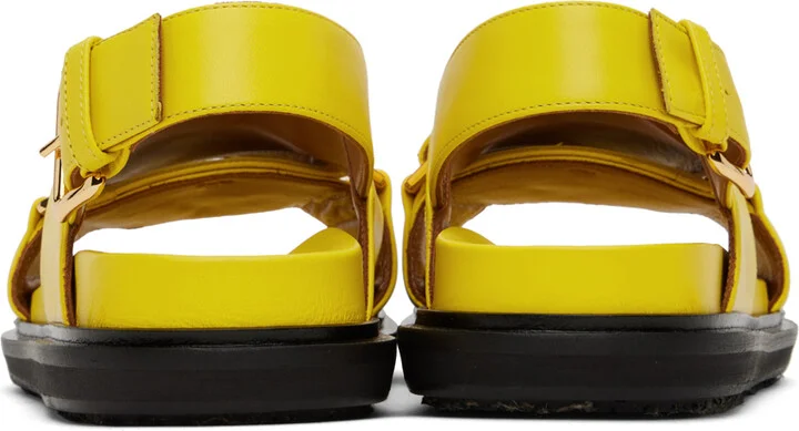 Marni Yellow Fussbett Sandals - Image 2