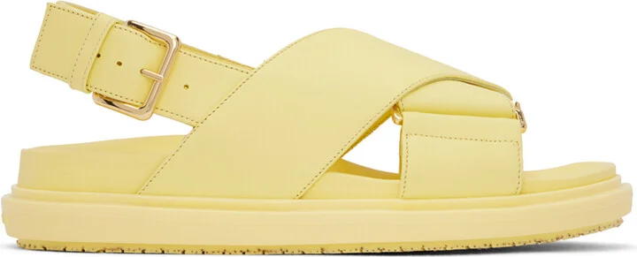 Marni Yellow Fussbett Sandals